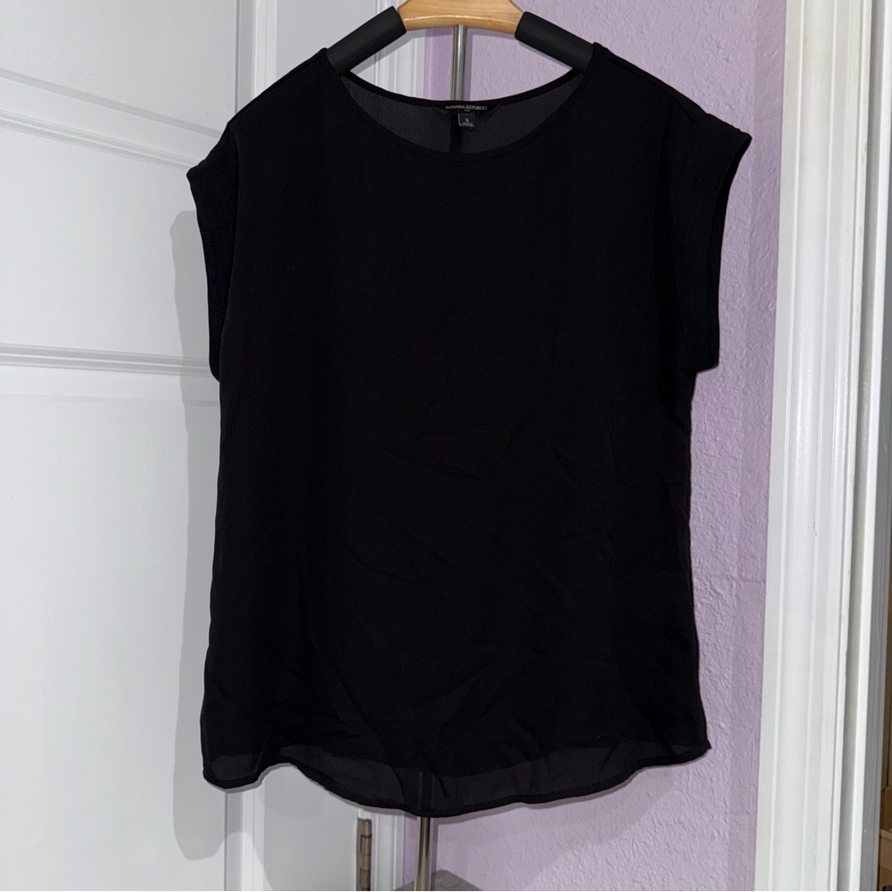 Banana Republic Black Blouse - Size SMALL
